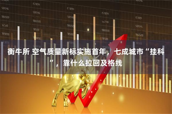 衡牛所 空气质量新标实施首年，七成城市“挂科”，靠什么拉回及格线